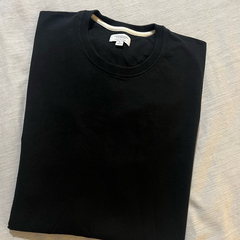 Tomorrows Laundry: Men's Classic Black Tee